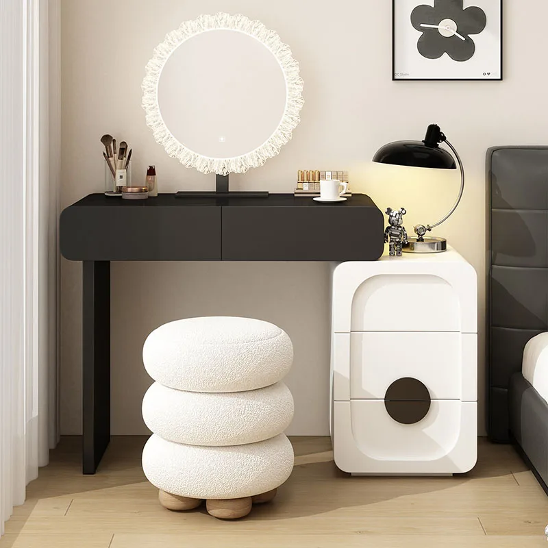 

Clear Lounge Vanity Table Cheap Creative Unique Design Luxury Cream Dressing Table Bedroom Penteadeira Chinese Style Furniture