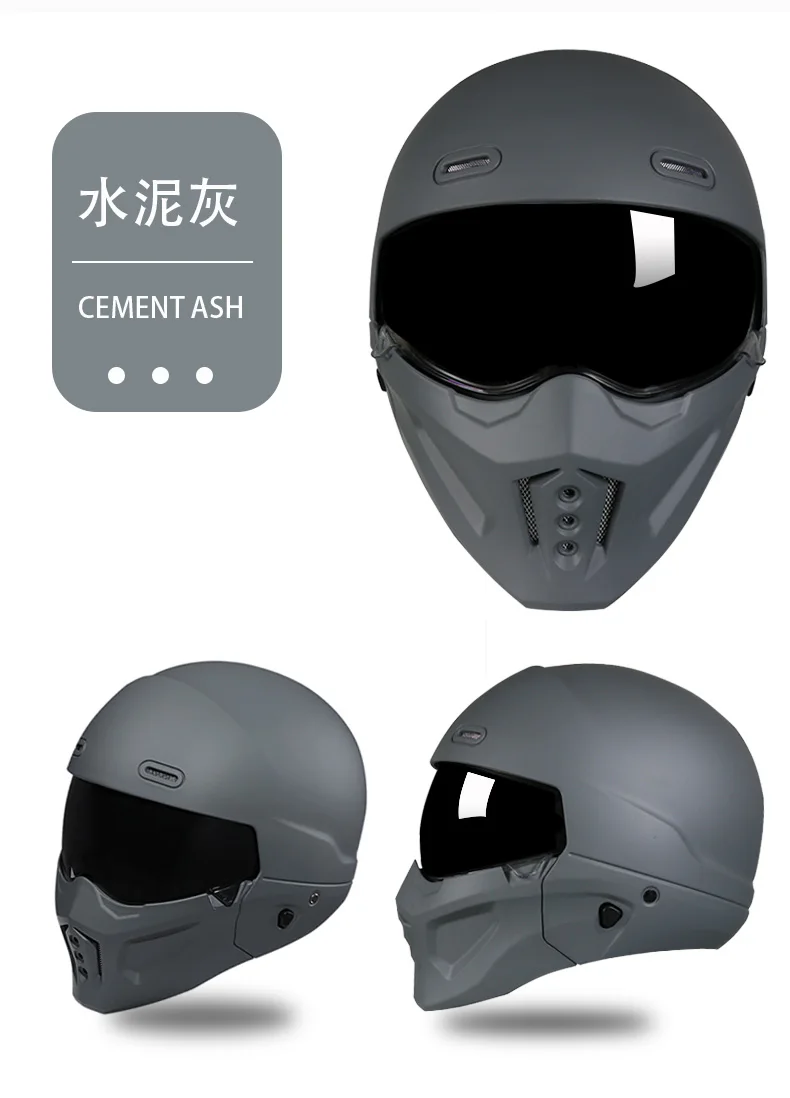 VGV 3C Motorcycle Helmet Men's Retro Summer Half Helmet Electric Motorcycle Four Seasons Full Helmet DOT ECE GB