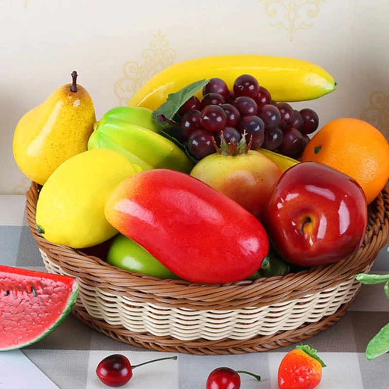 Y1UB Artificial Water Melon Simulation Fruit Model Display Props for Hotel Dining Room Restaurant Store Shop