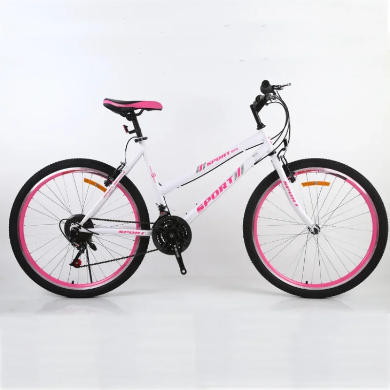 2-in-1 adult commuter folding child shock absorption ordinary pedal chain red folding bicycle