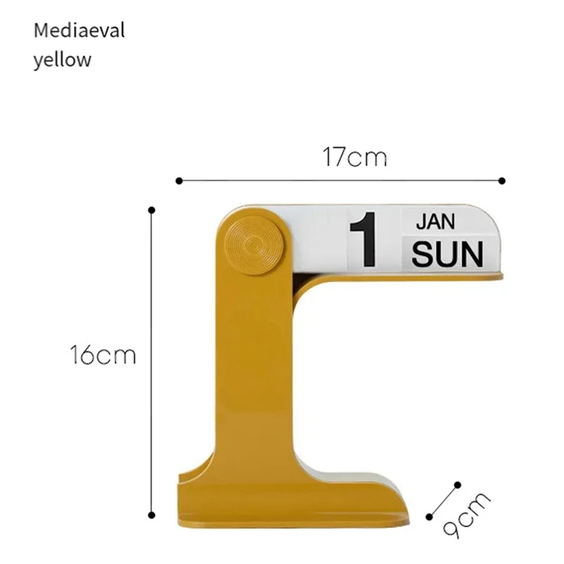 Flippable Calendar Rotatable Desk Calendar Art Crafts Ornaments Home Decoration Accessories For Livingroom