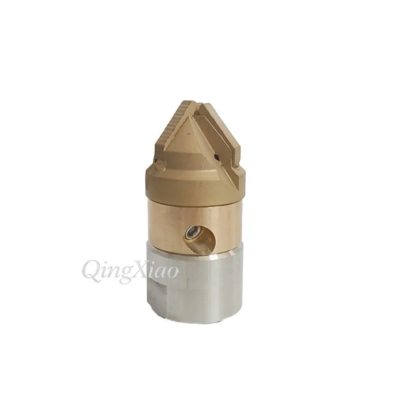 Mini Corrosion Proof Alloy Barb Rotary Dredger Nozzle 3/8 Sludge Grease Drain Jet Spare Parts For Pipeline Washing Equipment