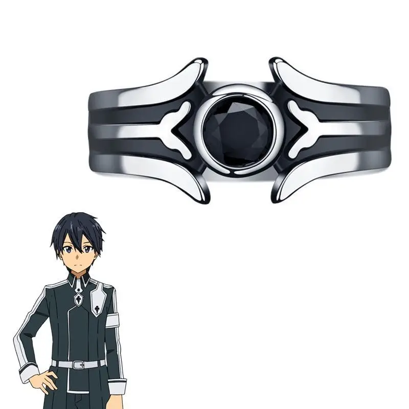 Anime Sword Art Online Ring Kirigaya Kazuto Cosplay Unisex Custom fashion Rings Party Prop Jewelry Accessories