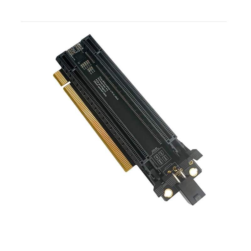 PCI-E 4.0 X16 1 To 2 Expansion Card Gen4 Split Card Pcie-Bifurcation X16 To X8X8 With 20Mm Spaced Slots CPU4P(4 Pin)