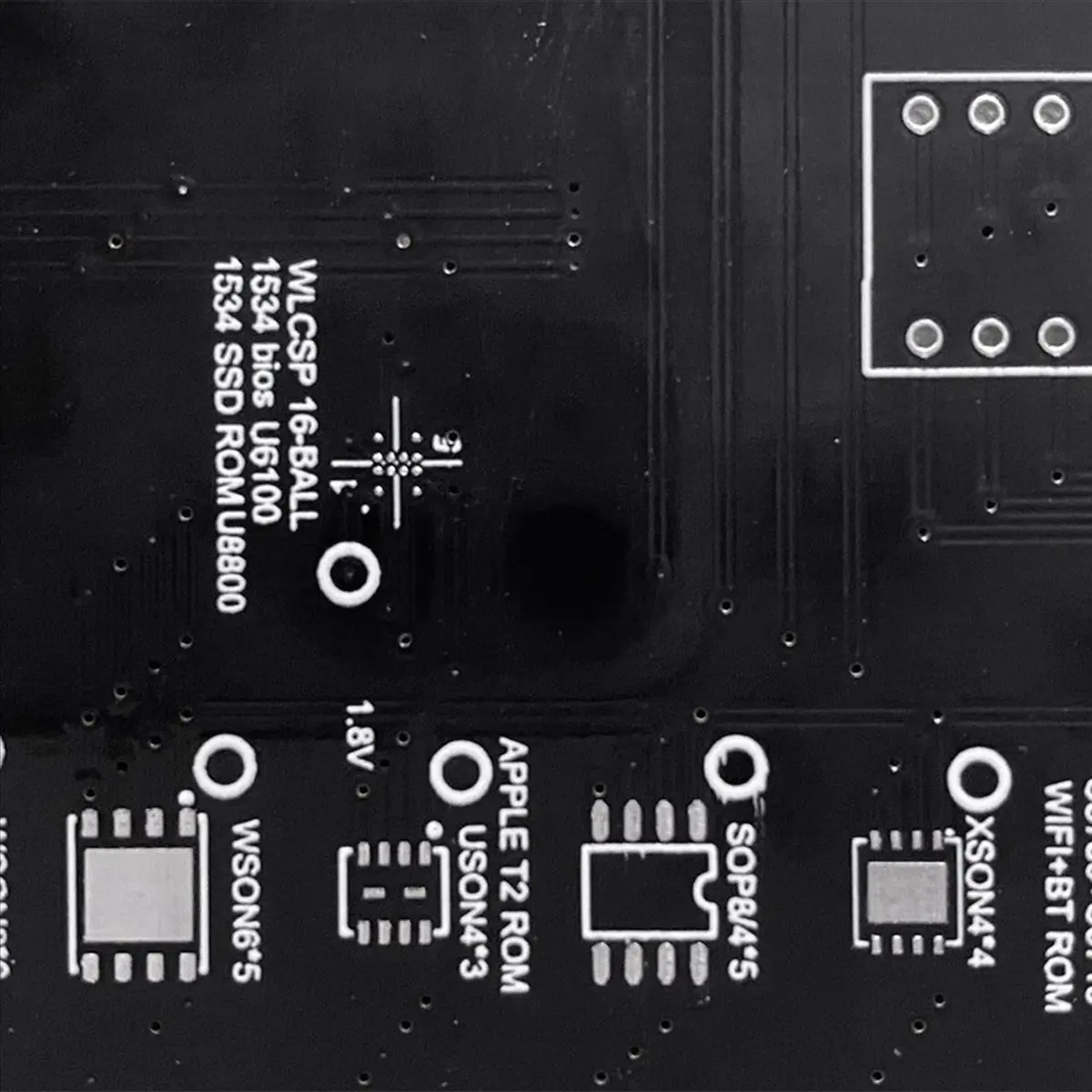 L77A T2 Chip Read and Write Bios Socket for T2 Ssd Rom Typec Rom Holder