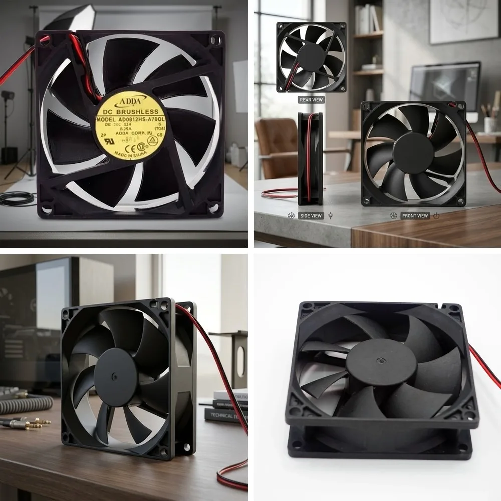 

For ADDA AD0812HS-A70GL 8025 DC12V 0.25A 8CM 2-Wire Silent Cooling Fan
