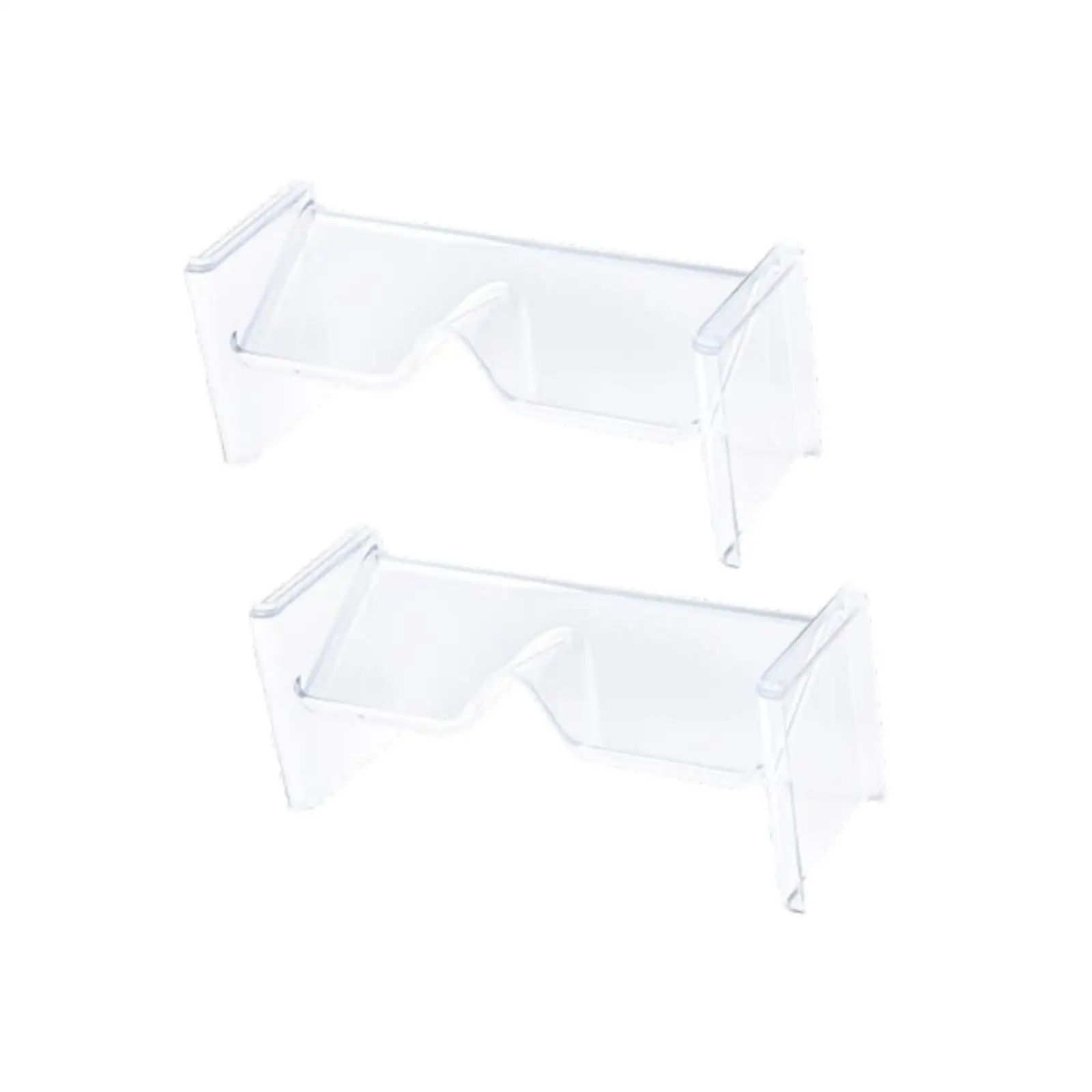 2 Pieces Glasses Display Stand Devices Clear Eyeglass Storage Rack for Shop Countertop Desktop Hair Accessories Office Supplies view 5