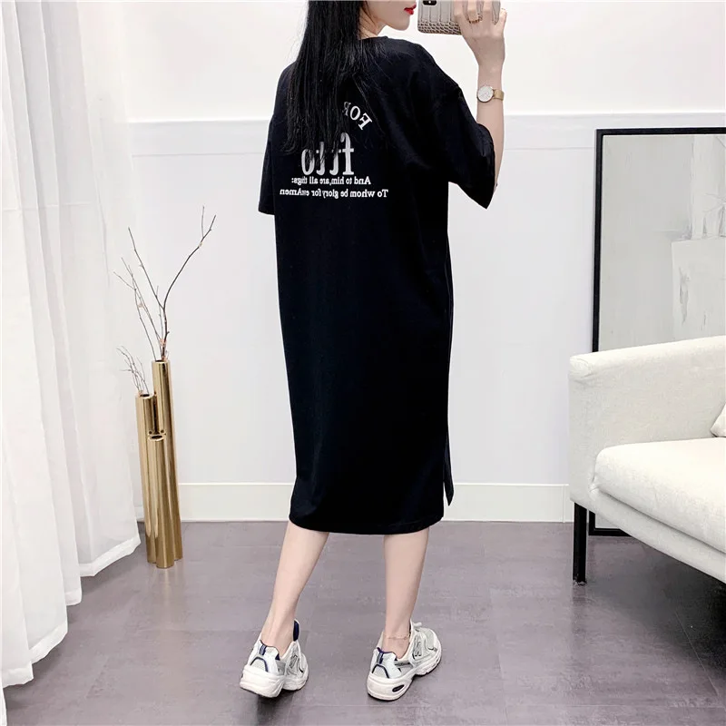 Breastfeeding Dress Summer Home Clothes Women Maternity Nursing Gown Pregnant Side Open Loose Feeding Clothing Pregnancy Tops