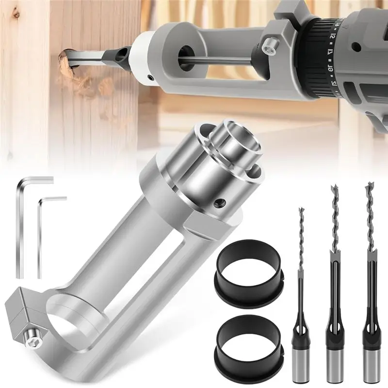 

Square Hole Drill Bit Adaptor Square Hole Drill Bit Adapter Power Tool Accessory For Woodworking-AT30