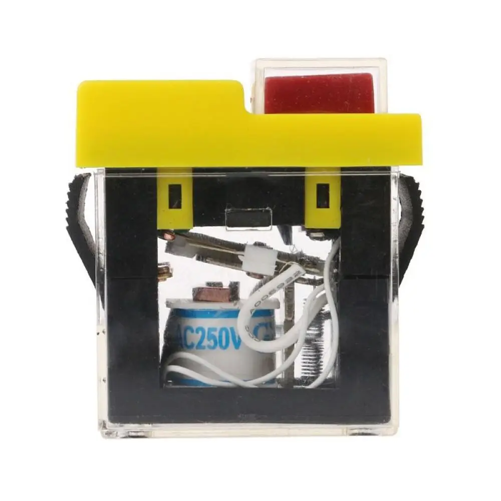 Electric Power Tool Switch KJD6 Magnetic Safety Button IP54 Waterproof For Drill Press Machine Motor Repair
