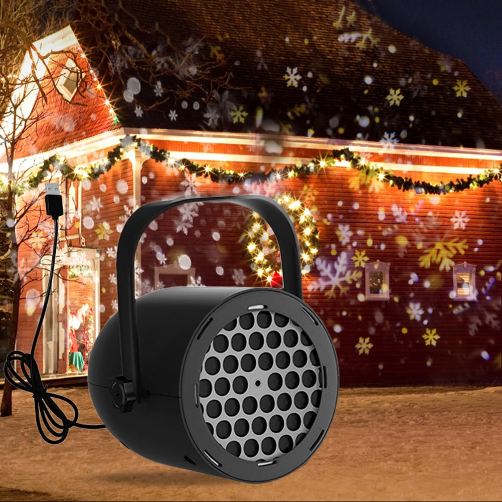 LED عيد الميلاد مصباح إسقاط 5 فولت/1A عيد الميلاد أضواء ليلية الزخرفية ديناميكية المرحلة مشروع مصباح عطلة جو الطرف مصباح #1