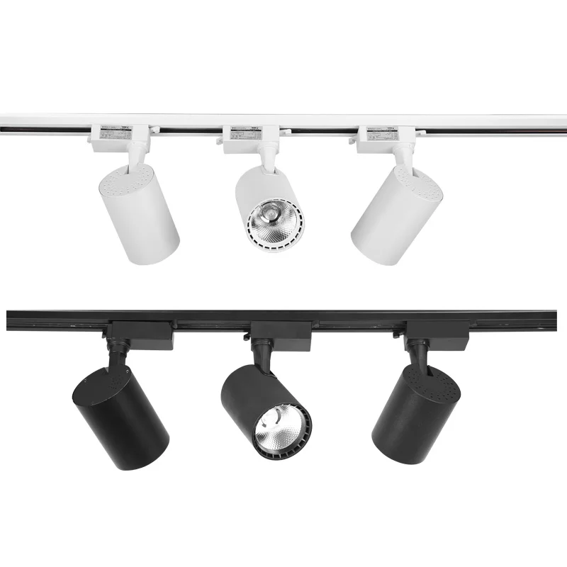 LED Spoor Licht 220V Plafond Spot Led 12/20/30/40W Plafondlamp voor Woonkamer Keuken Lijn Verlichting Rail Systemen Spotlight Set - afbeelding 2