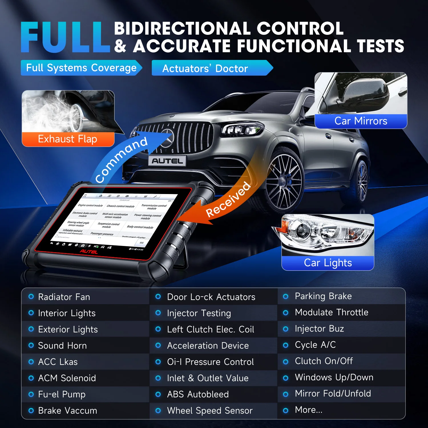 Autel MaxiPRO MP900BT MP900-BT Kfz-Diagnosescanner, ECU-Codierung, DoIP/CAN FD, OBD2 Coder-Lesegerät, PK MP808BT PRO MP900E – Detail 11