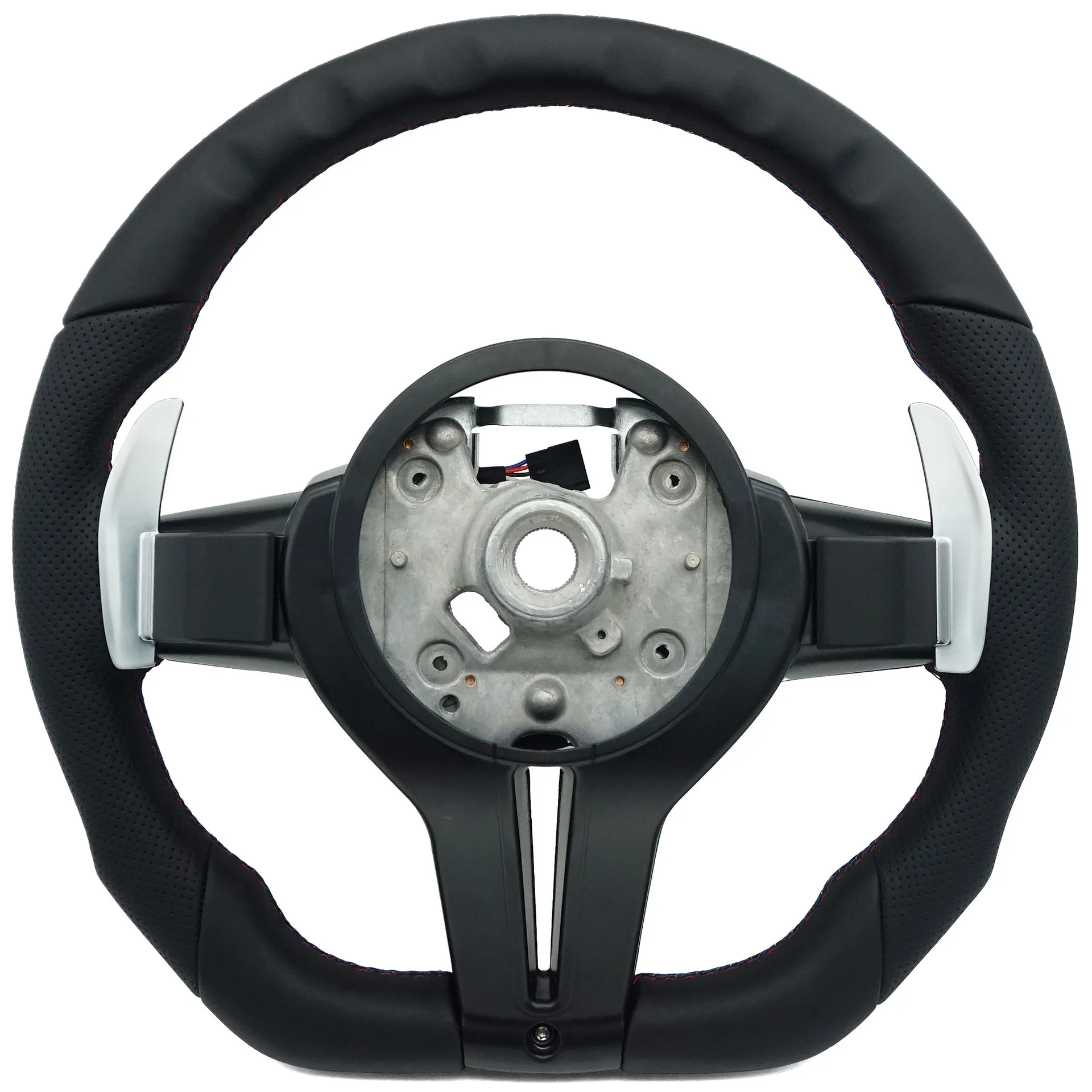 Suitable for BMW thong half-punched three-color line paint black button without M1M2 steering wheel, no airbag