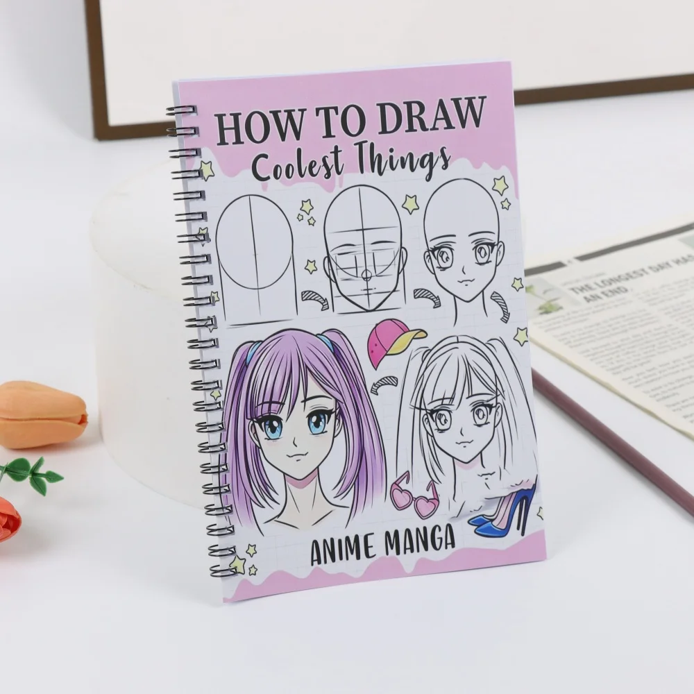 Anime Drawing Tutorial Book for Beginners, Human Body Structure & Dynamics, Hand-drawn Copying, Journal Doodling, Must-have for