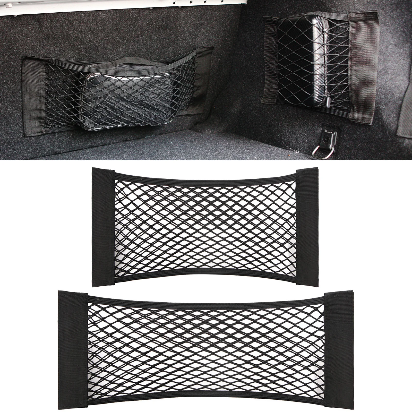 Car Organizer Trunk Net Cargo Luggage Storage Mesh for Audi A1 A3 A4 B6 B8 B9 A3 A5 A6 A7 A8 Q2 Q7 Q3 Q5 R8 TT S5 S6 S7 S8 