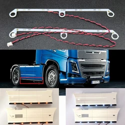 LED 2pcs Side Lights Bottom Light for 1/14 Tamiya RC Truck Trailer Tipper Volvo FH16XL 750 56375 DIY Parts