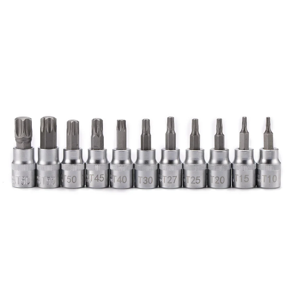 1Set Nieuwe 34 Stuk Torx Star Socket Inbussleutel Set Drive Bit Socket Blauw Sabotage Proof Handgereedschap Auto reparatie Tool Dropshipping