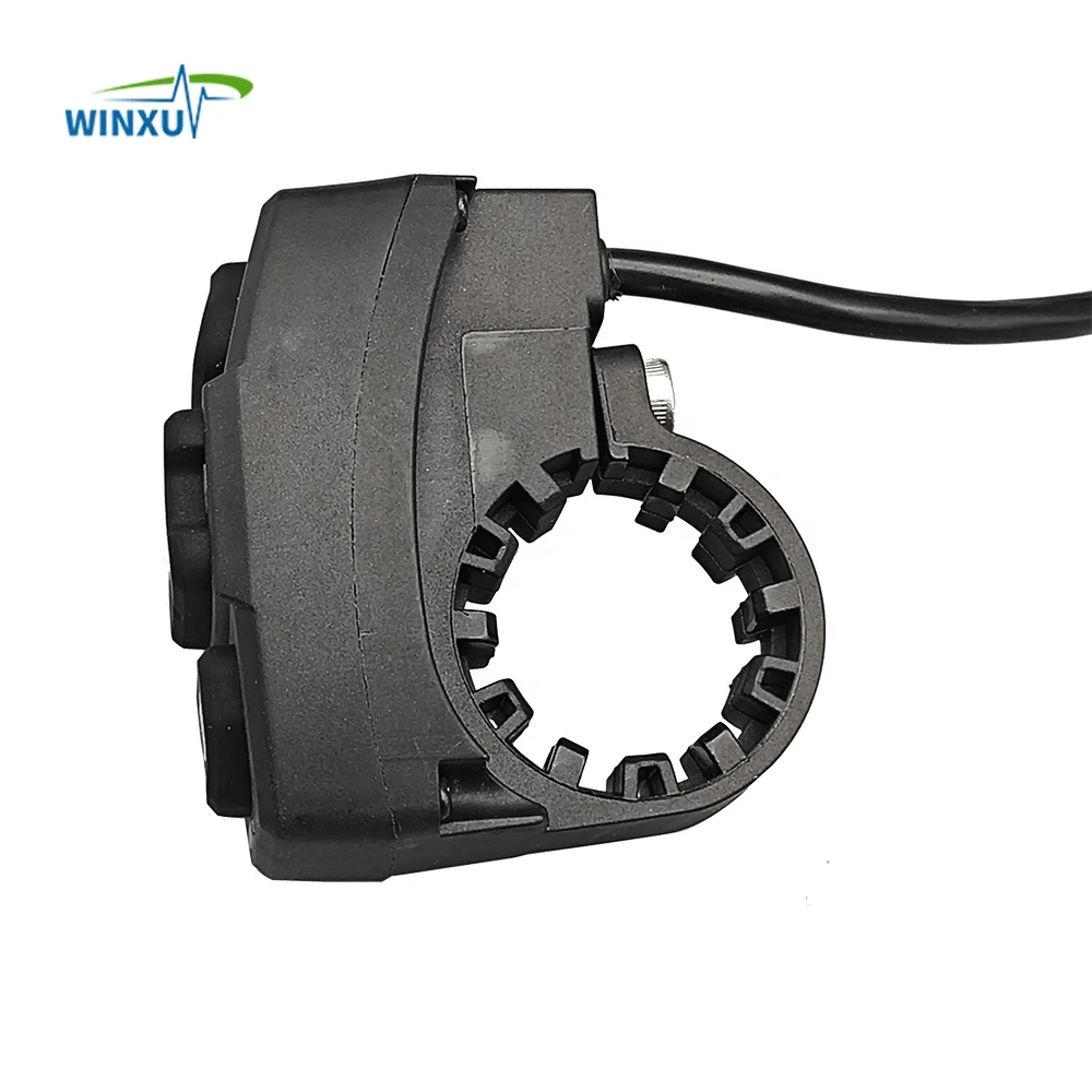 E-Bike Scheinwerfer Lichtschalter Hupe Blinker Licht Integriert Wasserdicht 12-72V Universal für Elektroroller Mountainbike – Detail 3