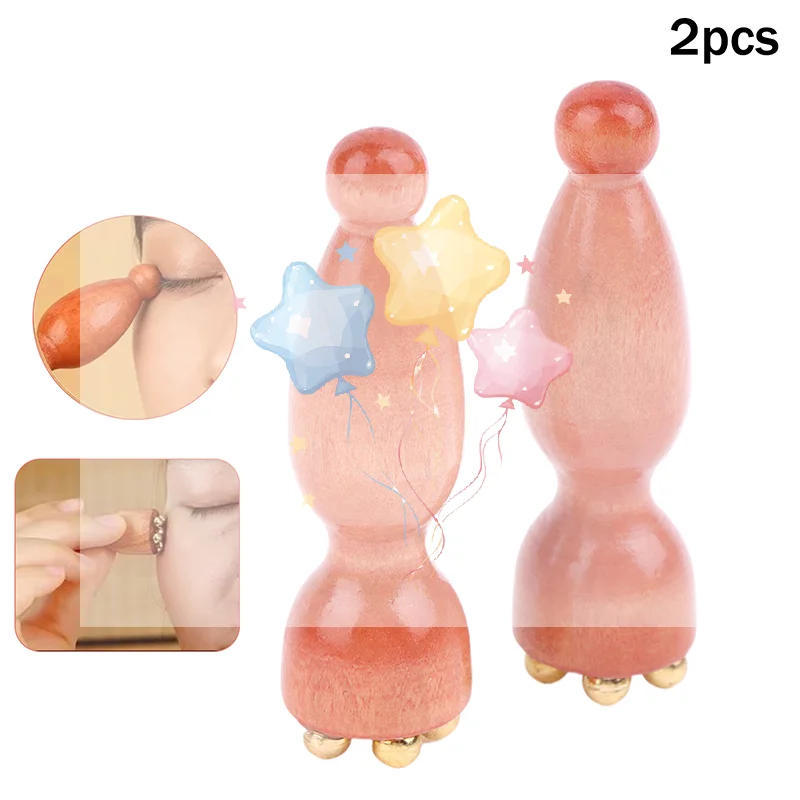 

2 шт. ручной стручок лотоса, красота, профессиональный сплав, палисандр, инструмент для лица GuaSha, релаксация глаз, пятно, меридианы, акупунктурный массаж