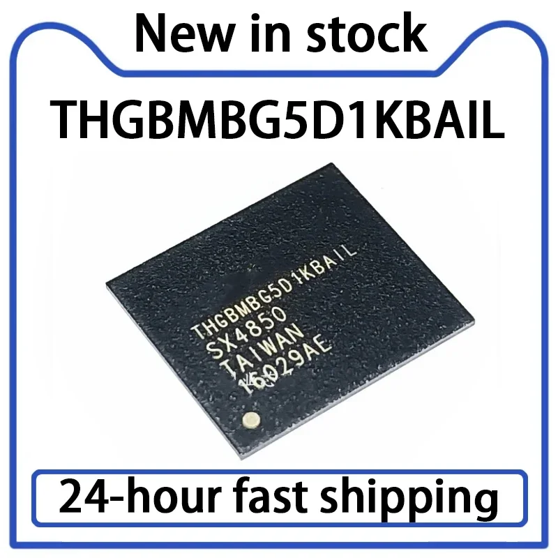1PCS THGBMBG5D1KBAIL Brand New Font Chip EMMC 4G 5.0 Version BGA153  Stock