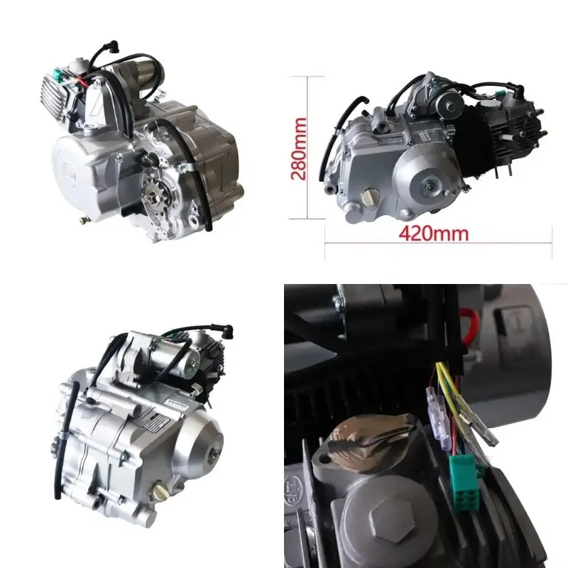 Motorcycle horizontal 110cc 3+1 reverse engine for Go kart, ATV, Quad Dirt Bike, motorcycle