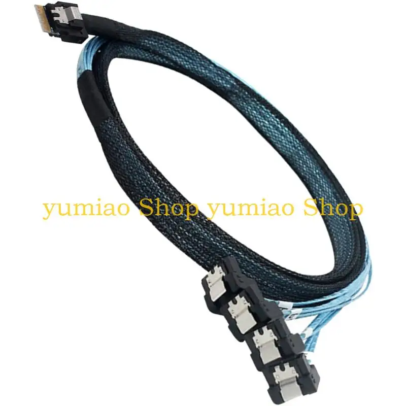 587B SAS4.0 38pin SFF-8654 4i to 4port 7P Cable Enhances Data Transfer Stability