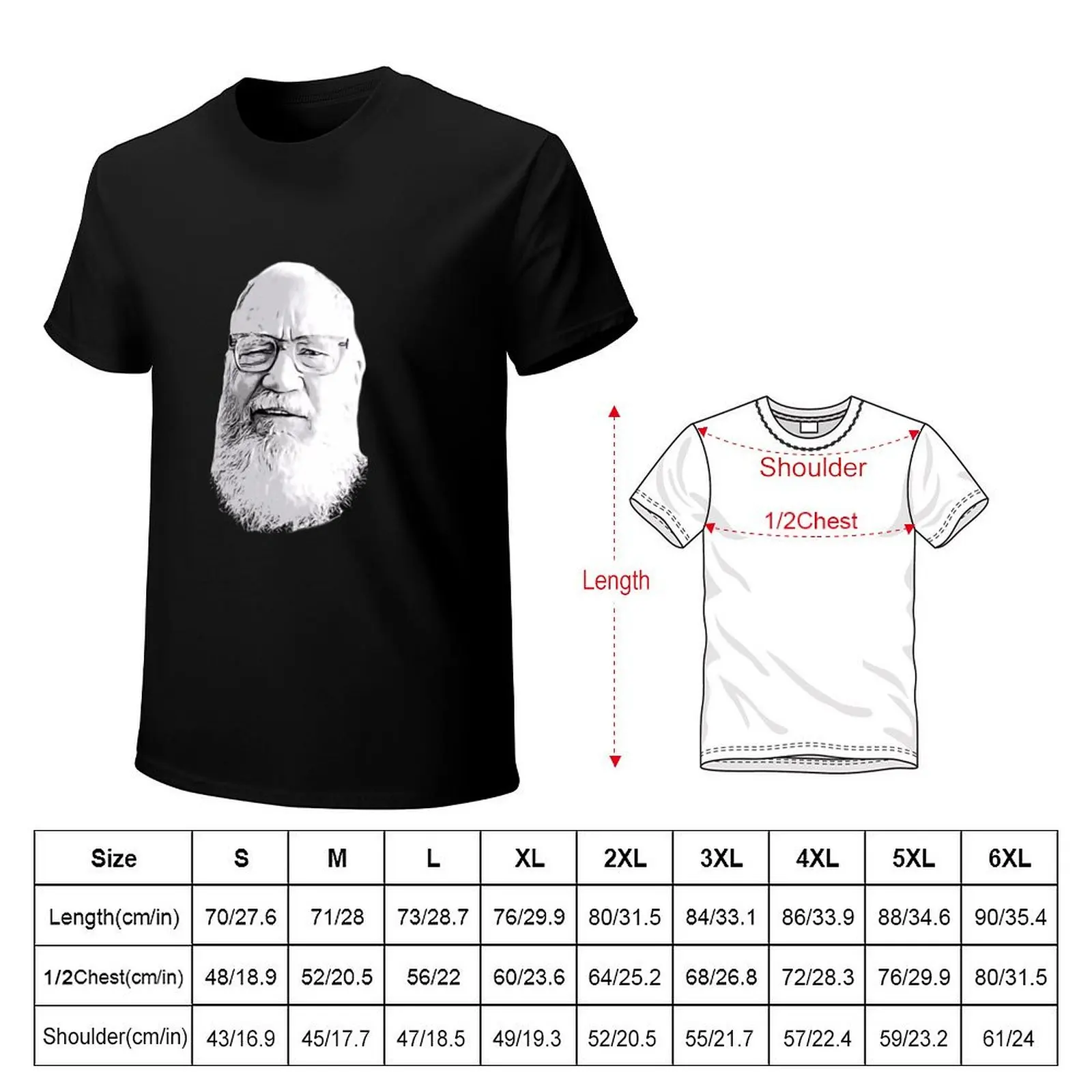 Mr. Slick Superstar David Letterman T-Shirt All Weather Casual Short Sleeve