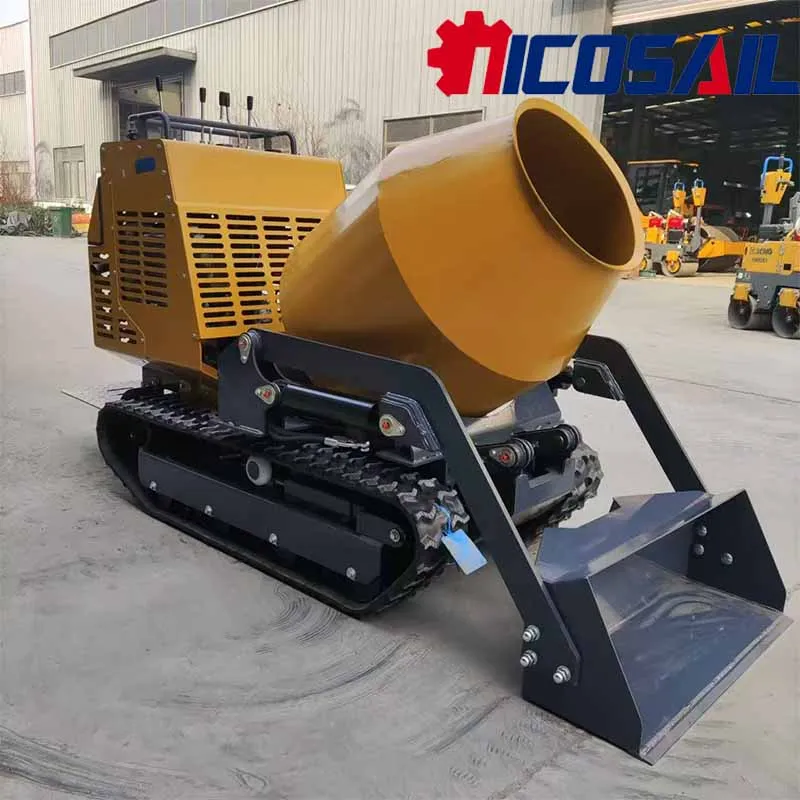 750kg Compact Skid Steer Loader Built-in Mixer Tank CE EPA Standard Custom For Farm Engineering Work