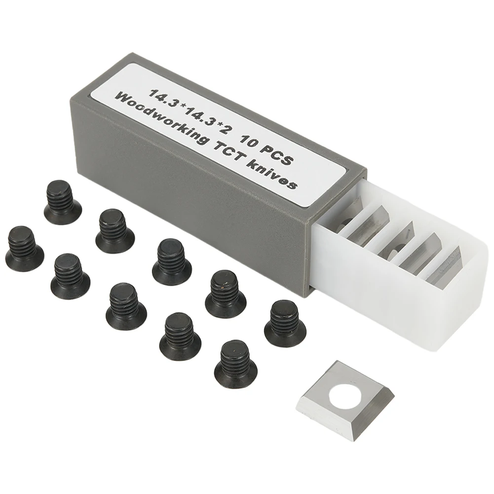 

10pcs Carbide Blade Inserts, 14 3mm Size, Easy to Handle, Great for Turning Straight Profiles and Inside Corners