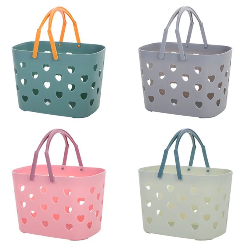 

B03C-Портативная корзина для ванны для одежды, туалетные принадлежности для ванны, пластиковая корзина для хранения, корзина для туалетных принадлежностей