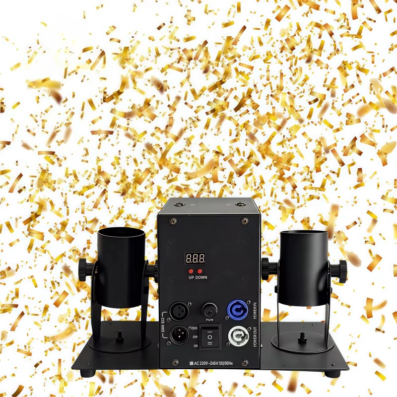 Electronic Spray Confetti Powder Electronic Remote Control Double-headed Wedding Party Graduation Party