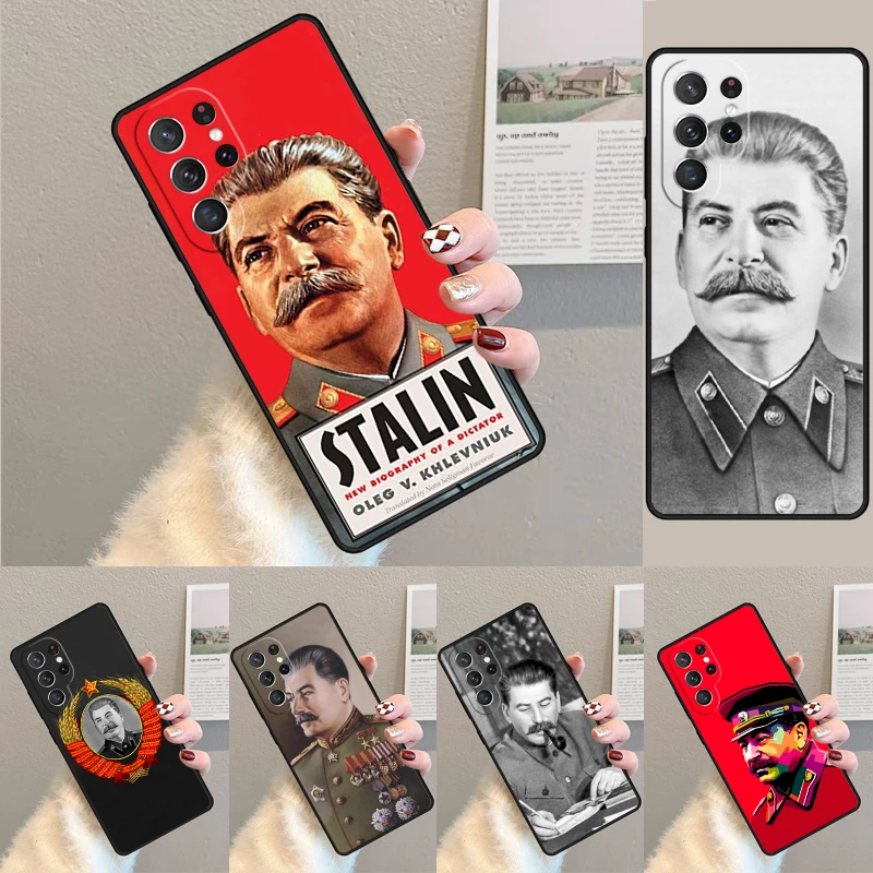 Funda de teléfono TPU de la Unión Soviética de Stalin para Samsung Galaxy note 10 pro S26 S25 S24 S23 S22 Ultra Plus S21 FE S20, funda a prueba de golpes
