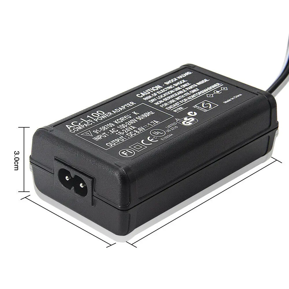 AC-L100 AC-L15 Camera Camcorder AC Power Adapter for Sony CCD-TR TRV128 DCR-DVD PC TR TRV Mavica FD / Cybershot DSC-F/S/D Series