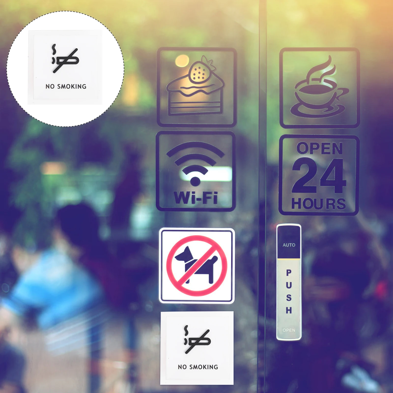 

Acrylic No Smoking Board Outdoor Indoor Sign Notice Label Public Places Restaurants Weddings Home Office Lounge Warning