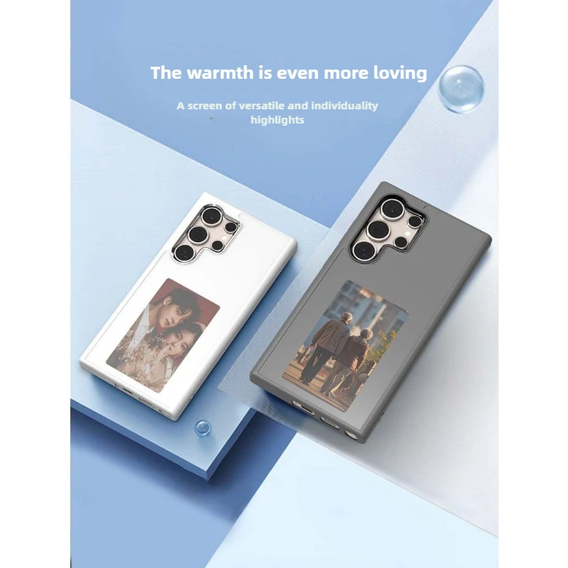 DIY E-ink Screen NFC Four Colors AI Phone Case for Samsung Galaxy S24 S23Ultra DIY Photo Anime Characters Protector Cover - Image 4