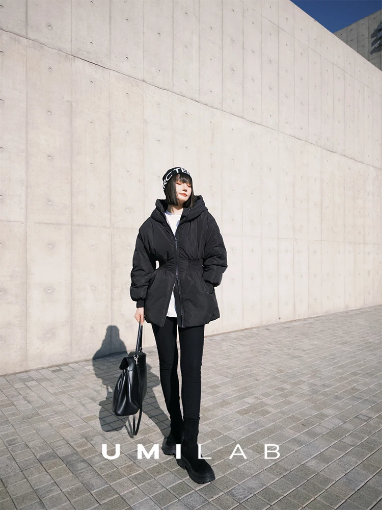 

Джинсы UMILAB с высокой талией, эластичные, на флисовой подкладке, из бамбукового волокна, с эффектом PS, моделирующие фигуру, повседневные, женские, облегающие, из хлопкового денима