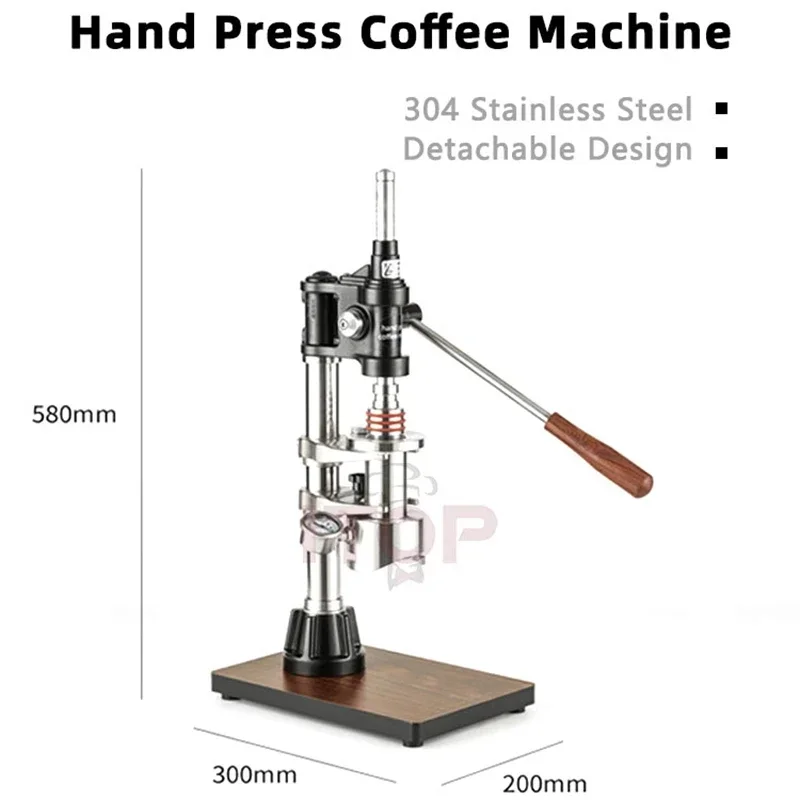 ITOP 1-16 Bar Hand-pressed Coffee Machine Manual Espresso Commercial Home Extraction Variable Pressure Lever Coffee Maker