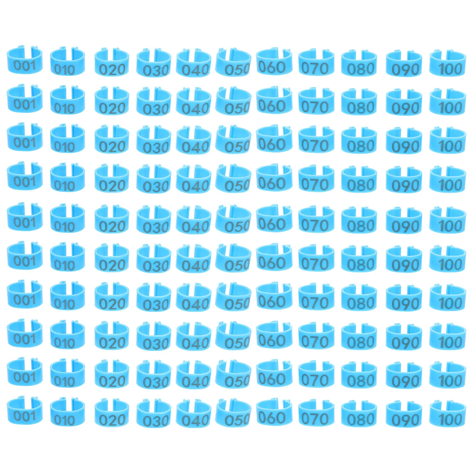 

100pcs Digital Identification Leg Bands For Pigeon Bird Foot Rings Lightweight Plastic Poultry Markers Racing Accessories