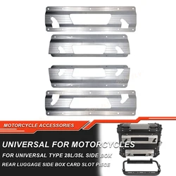 4PCS Motorcycle Side Box Groove Stainless Steel Rear Side Luggage Case Rack Bracket Quick Release Mounting Card Slot