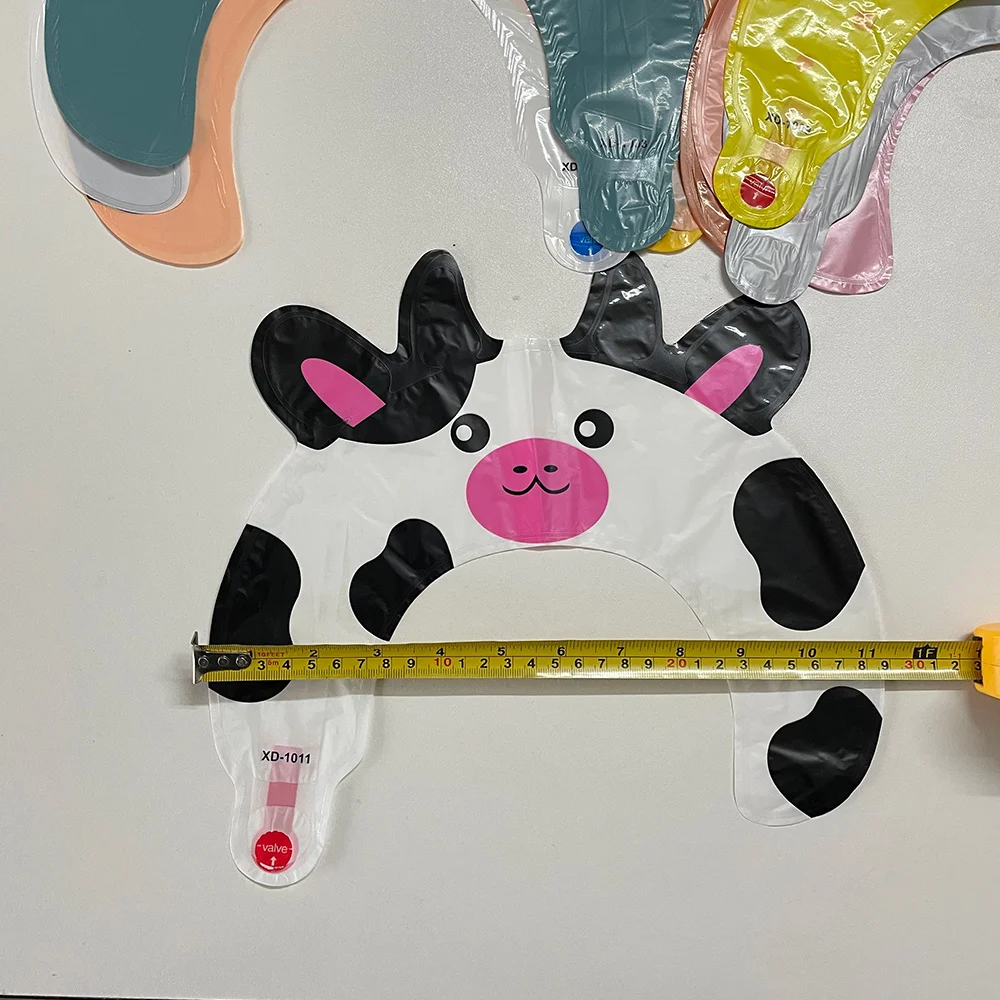 24 Pcs Farm Zoo Animal Inflatable Headbands Wildlife Safari Balloons Hair Hoop Jungle Animals Theme Birthday Party Favors Decor