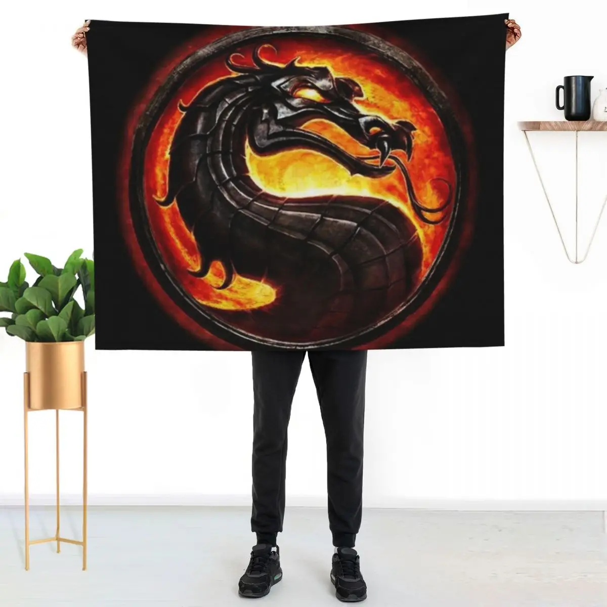 

Mortal Kombat Throw Blanket Fade Resistant Durable Throw Blanket