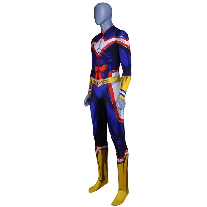 All Might przebranie na karnawał Boku no Hero Academy chłopcy mężczyzna mężczyzna kostium superbohatera Halloween body dorośli dzieci Zentai