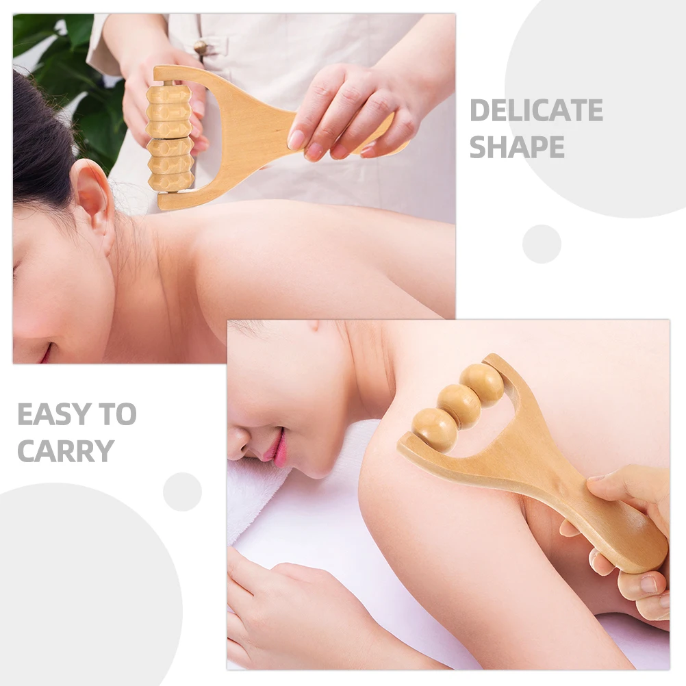 

8 шт., деревянные массажные инструменты, натуральный деревянный ролик для всего тела, ног, спины, шеи, рук, мышц, деревянный массажер