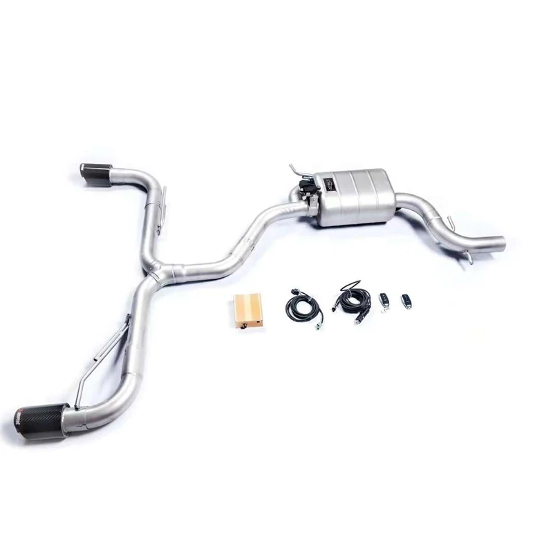 [Custom product] For 09-16 Volkswagen SCIROCCO upgrade stainless steel valve exhaust system muffler sound wave