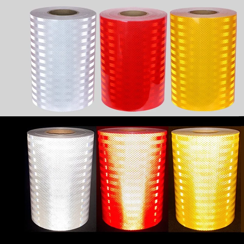 25cm Super Strong Reflective Sticker Traffic Signal Height Limit Pole Reflector Film