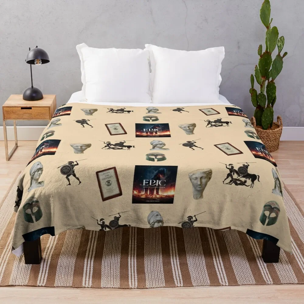 

Epic the musical Troy saga pack Throw Blanket Flannel Bed Fashionable Luxury Thicken Hairy Blankets