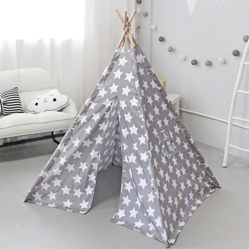 1.4m Portable Kids Teepee Tipi Tents Play House For Child Tent Wigwam for Children Infantil Tent Girl play room Princess Castle