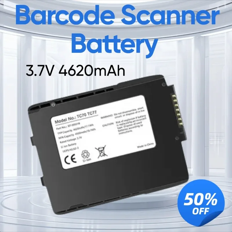 

3.7V 4620mAh for Zebra BT000318 TC70 TC75 Barcode Scanner Battery