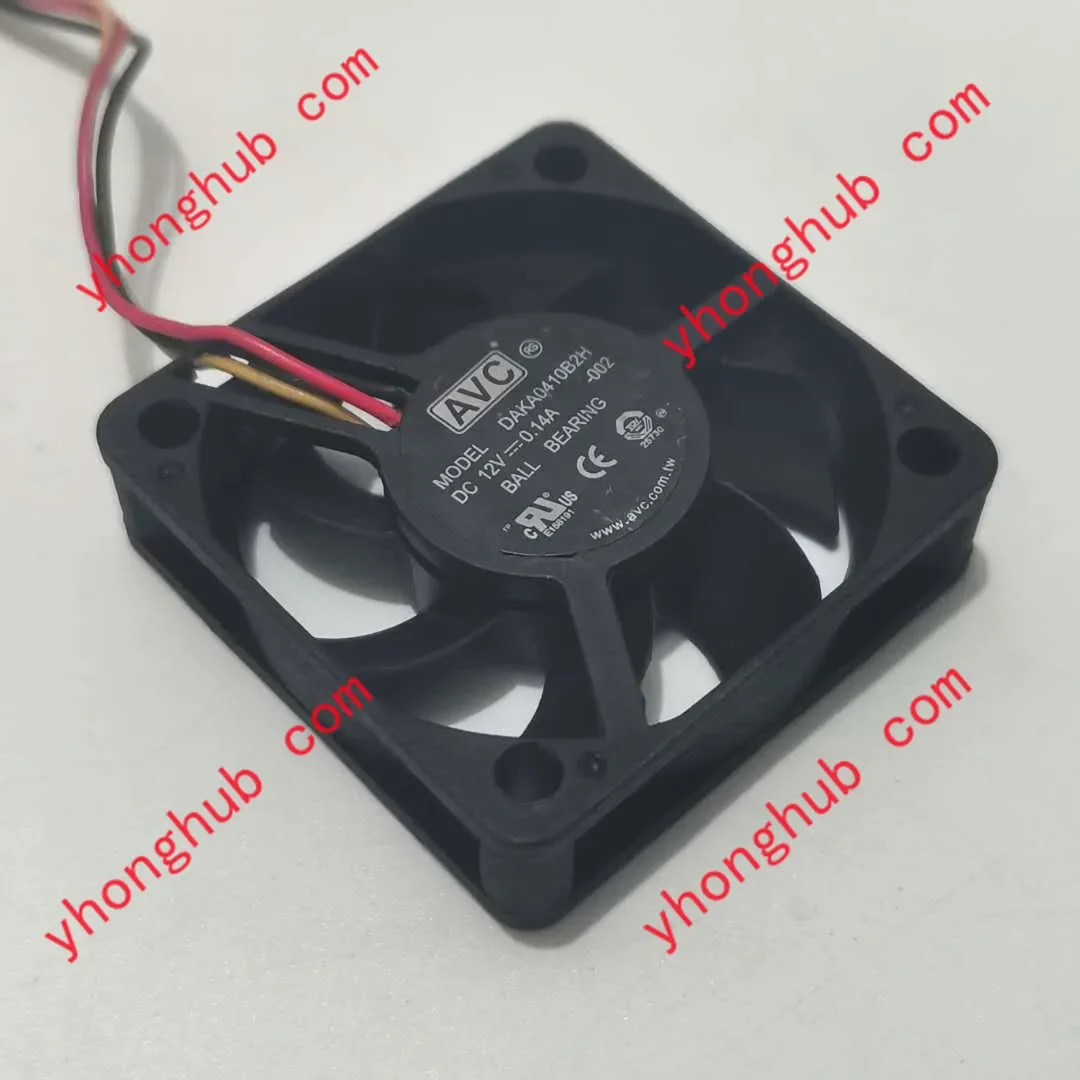 AVC DAKA0410B2H 002 DC 12V 0.14A 40x40x10mm Server Cooling Fan